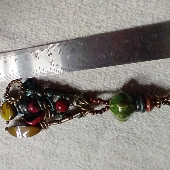 Colorful runway statement necklace - Picture 4 of 6